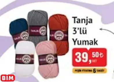 ÖREN BAYAN TANJA 3’LÜ YUMAK